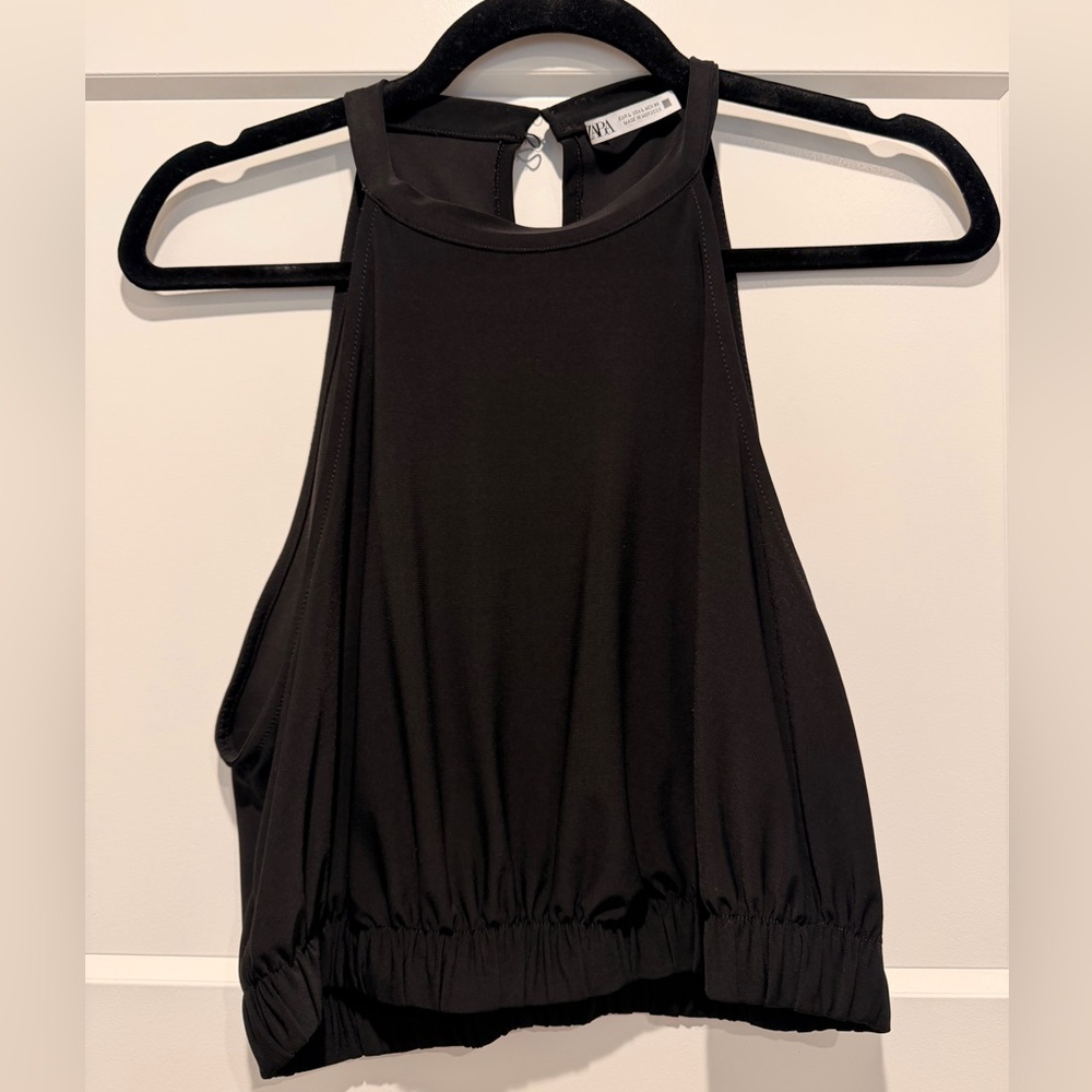 Zara Women's Black Sleeveless Top